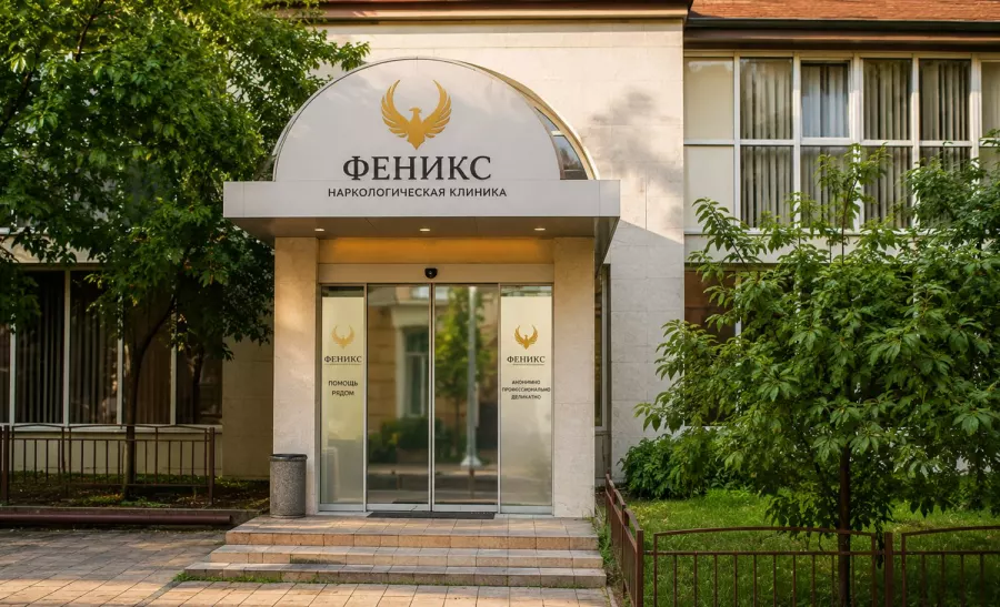 Вход в наркологическую клинику «Феникс» в Тутаеве